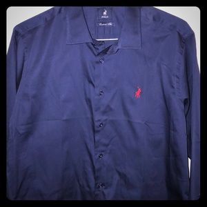 Button down Navy Blue Polo Ralph Lauren Shirt